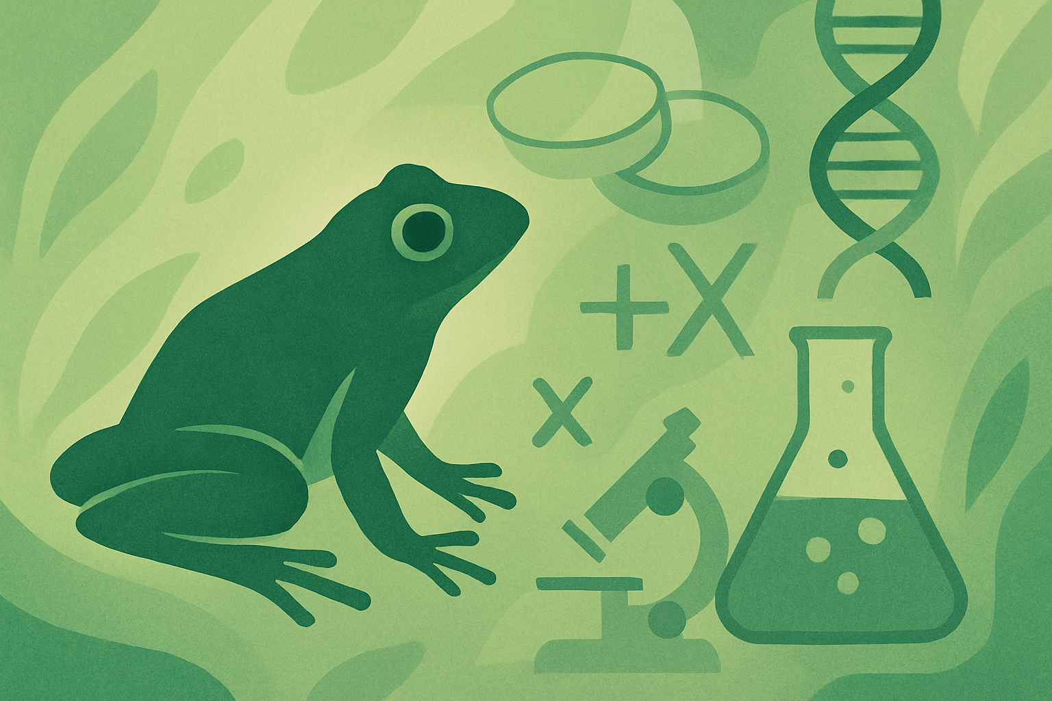 Frog dissection project illustration