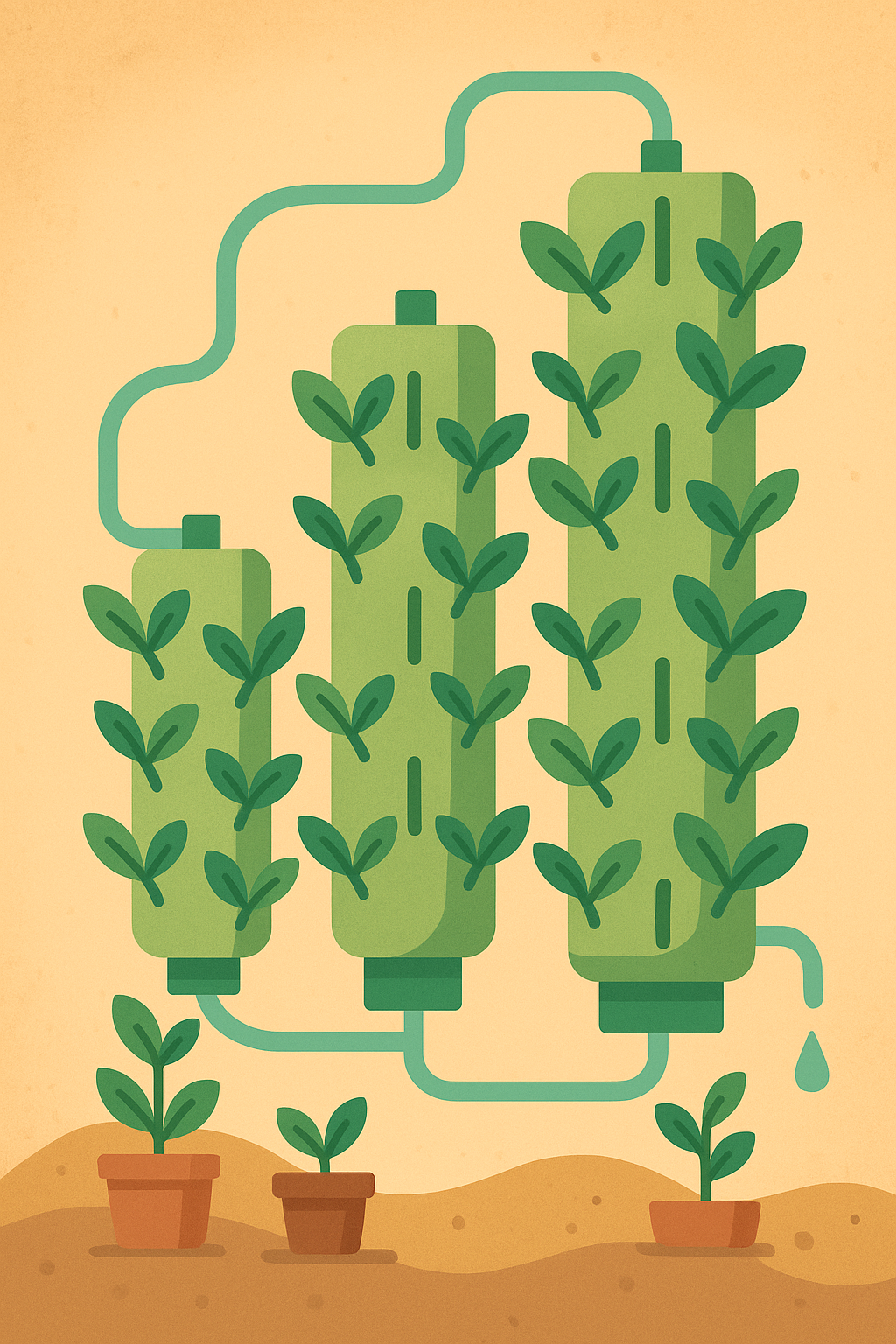 Hydroponics project illustration