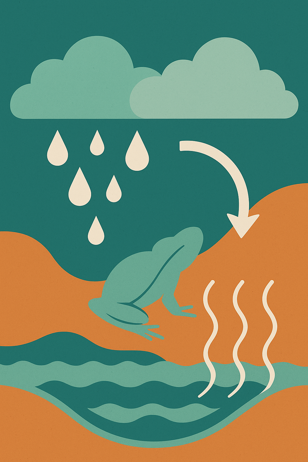 Water cycle project illustration